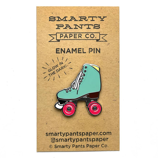 Glow in the Dark Sea Foam Skate Pin