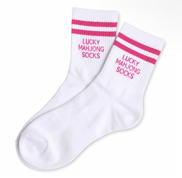 Lucky Mahjong Socks | Women's Athletic Crew Socks