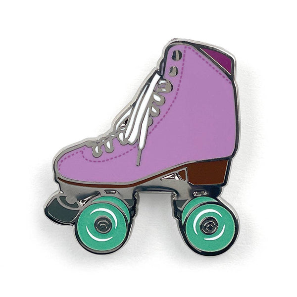 Glow in the Dark Amethyst Skate Pin