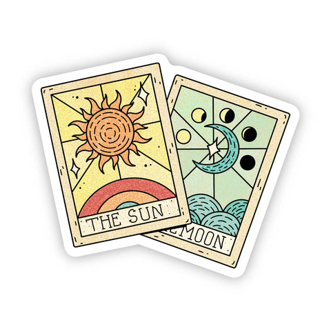 The Sun & The Moon Tarot Cards Sticker