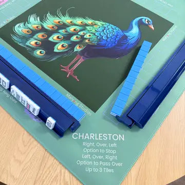 Jade Peacock Mahjong Mat