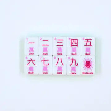 Crystal Confetti Lemon-Lime | Mahjong with A Sprinkle of Color and Joy | 1.25" X 0.9" X 0.7"