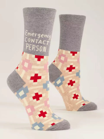 EMERGENCY CONTACT PERSON CREW SOCKS