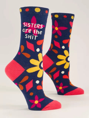 SISTERS ARE THE SHIT CREW SOCKS