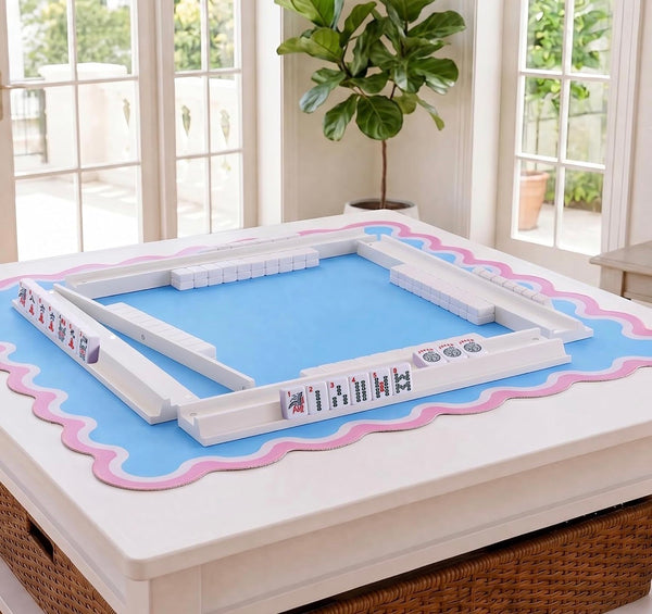 Wood Mahjong Racks with Magnetic Pushers
