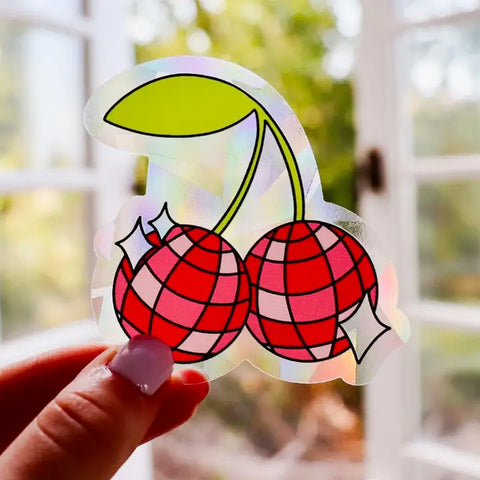 Cherry Mini Suncatcher Sticker