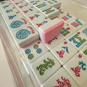 Rose Dragon American Mahjong Pink Tile Set Bundle (with Blanks)