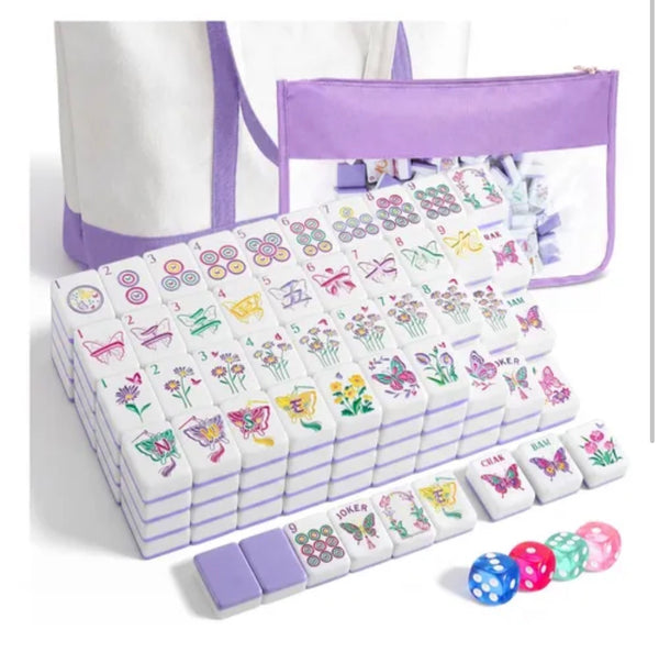 Lavender Butterfly Tile Set