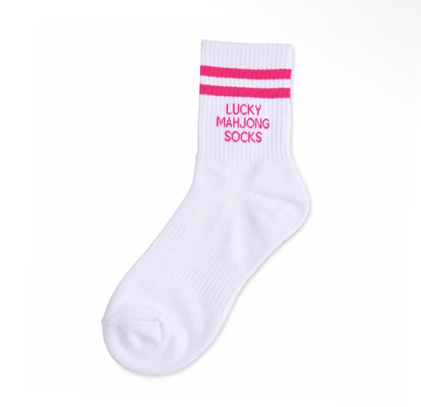 Lucky Mahjong Socks | Women's Athletic Crew Socks