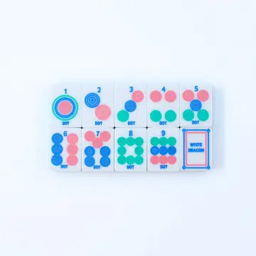 Crystal Prism Pink | Mahjong with Bold Angles and Vibrant Vibes | 1.25" X 0.9" X 0.7"