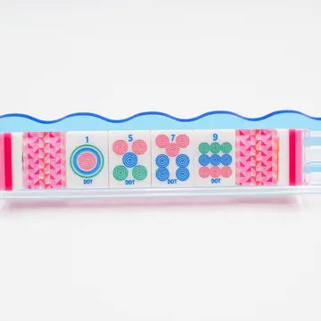 Crystal Prism Pink | Mahjong with Bold Angles and Vibrant Vibes | 1.25" X 0.9" X 0.7"