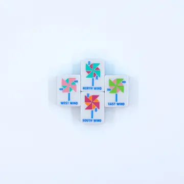 Crystal Prism Pink | Mahjong with Bold Angles and Vibrant Vibes | 1.25" X 0.9" X 0.7"