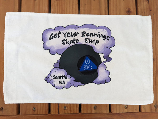 Get Your Bearings Skate Shop Sweat Towel