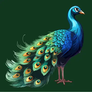 Jade Peacock Mahjong Mat