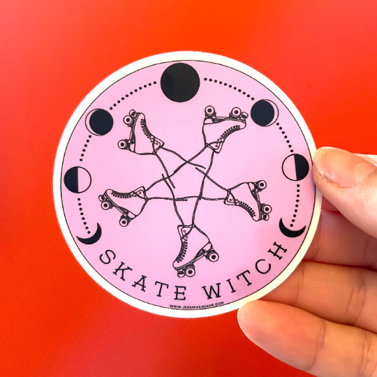 Skate Witch Sticker