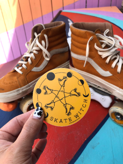 Skate Witch Sticker