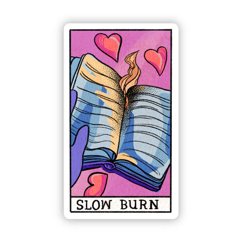 "Slow Burn" Book Tarot Sticker