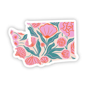 Elegant Floral Washington Sticker