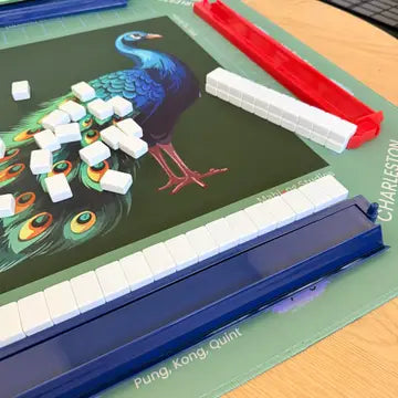 Jade Peacock Mahjong Mat