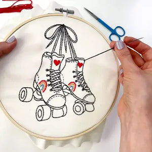 Roller Skates 8" Embroidery Kit