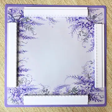 Violet Vines Wisteria Mahjong Neoprene Mat