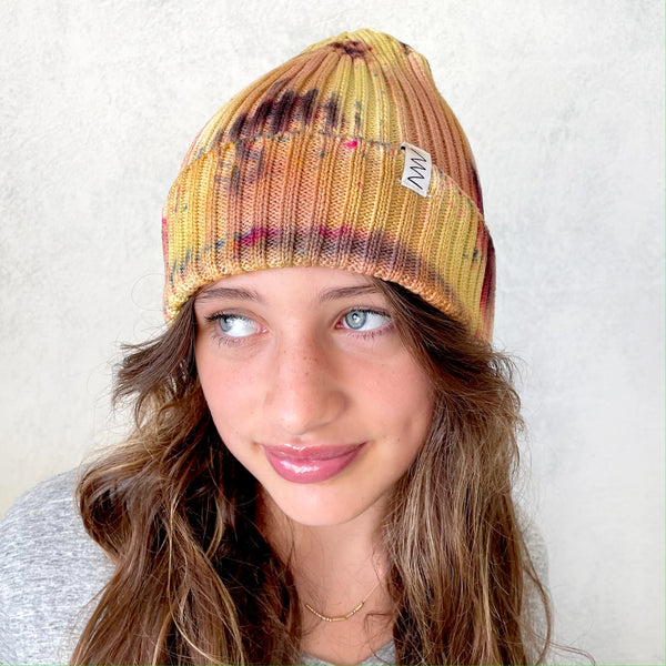 Hand-dyed Beanie Hat