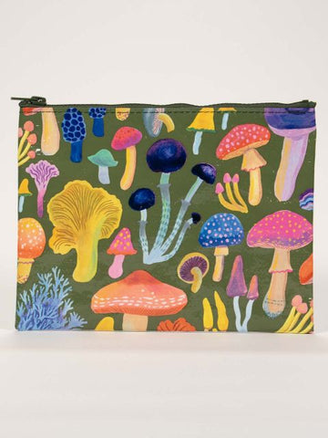 Blue Q Mushroom Zipper Pouch