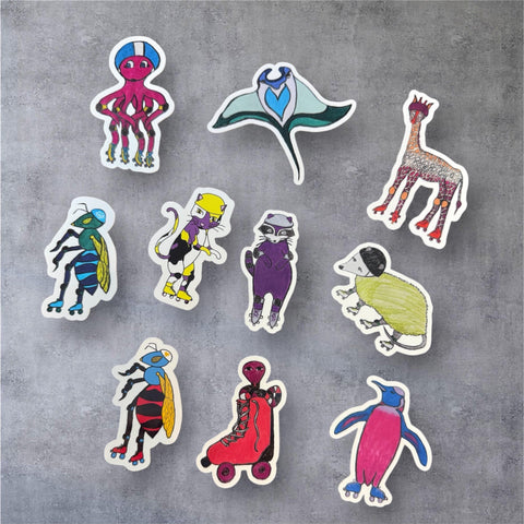 Derby Pride Animal Stickers