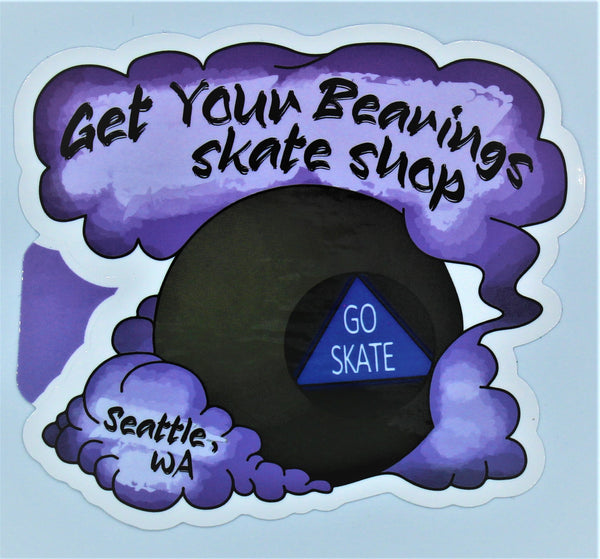 Get Your Bearings Skate Shop Sticker