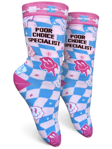 Poor Choice Specialist Crew Socks