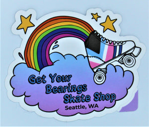 Get Your Bearings Skate Shop Sticker
